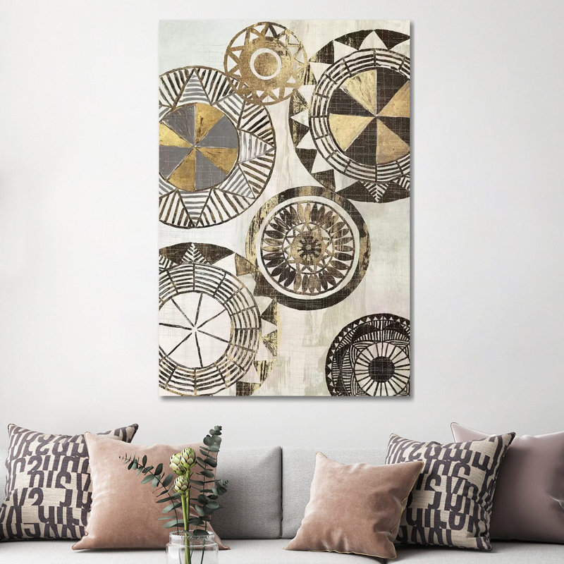 African Rings I by Tom Reeves - Wrapped Canvas Print, 152.5 cm H x 101.5 cm W