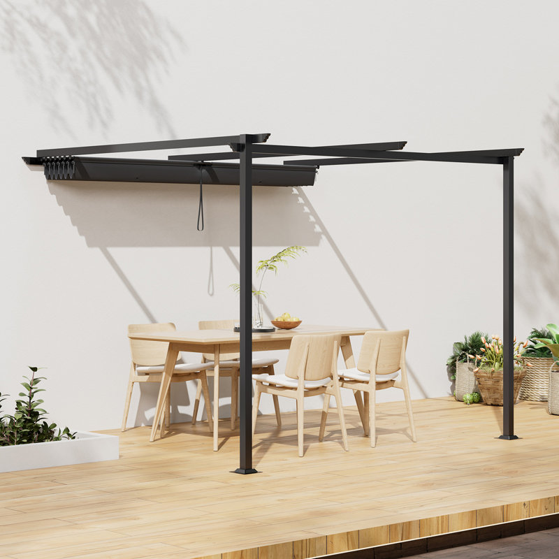 Metal Pergola, 230cm H x 400 W x 300cm D