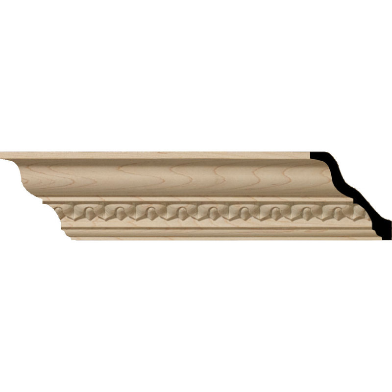 Moulure en bois Lanarkshire, Érable, 94,5 po x 4,9 po x 4,75 po