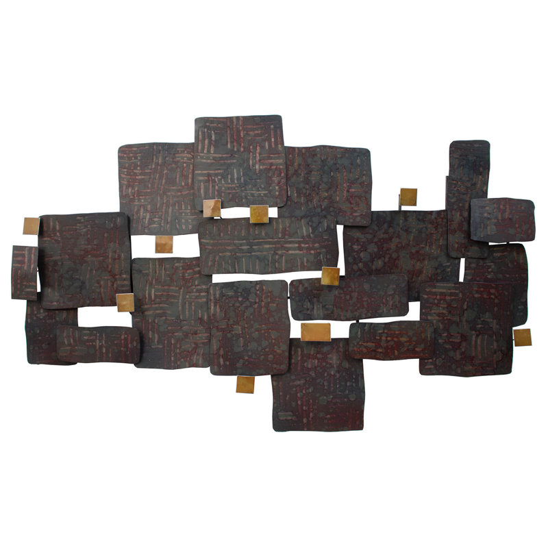 Stone Collage Wall Sculpture