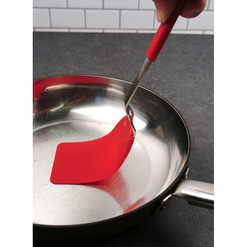 Design Imports Spatula / Turner, Red, 2.75" W x 12" L