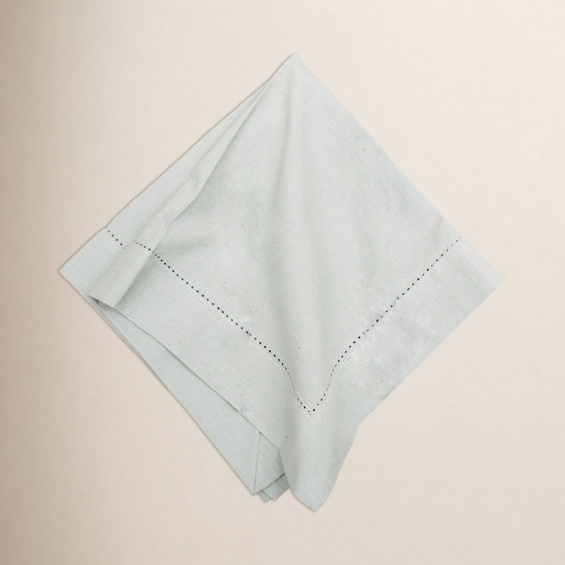 Serviette de table en coton 20 po Hareton, Blanc