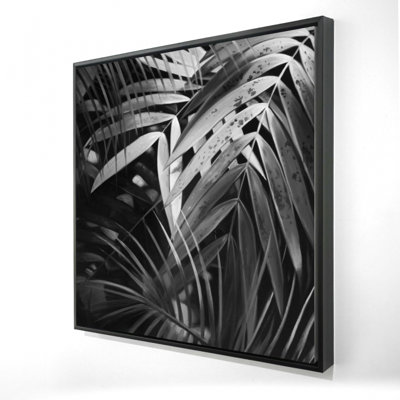" Monochrome Tropicals Leaves "
