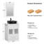 Meuble-lavabo sur pied simple 24 po avec comptoir en bois manufacturé et miroir-100234422-100234423