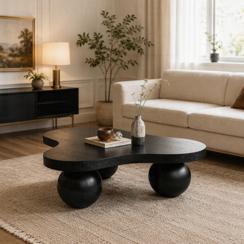 Table basse Cool Funky Unique Modern, Noir