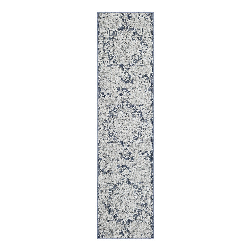 Indoor/Outdoor Traditional Area Rug, Runner 2' x 8'