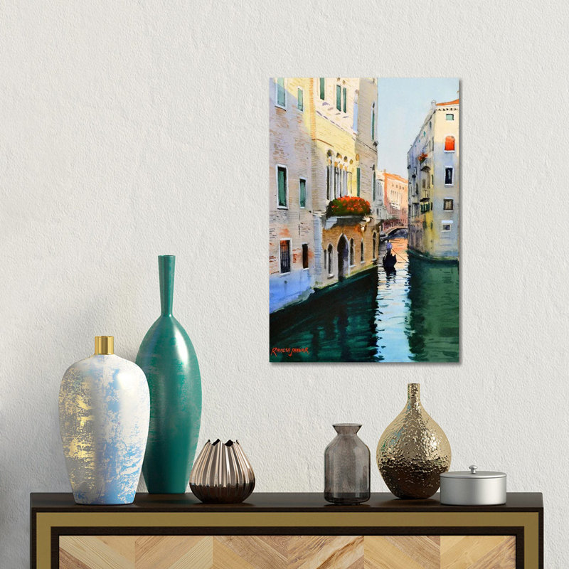 Venice Morning by Ramesh Jhawar - Gallery-Wrapped Canvas Giclée on Canvas, 30.48 cm H x 45.72 cm W, Wrapped Canvas