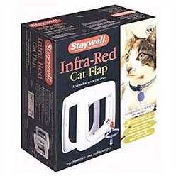 White Four-Way Lock IR Cat Flap