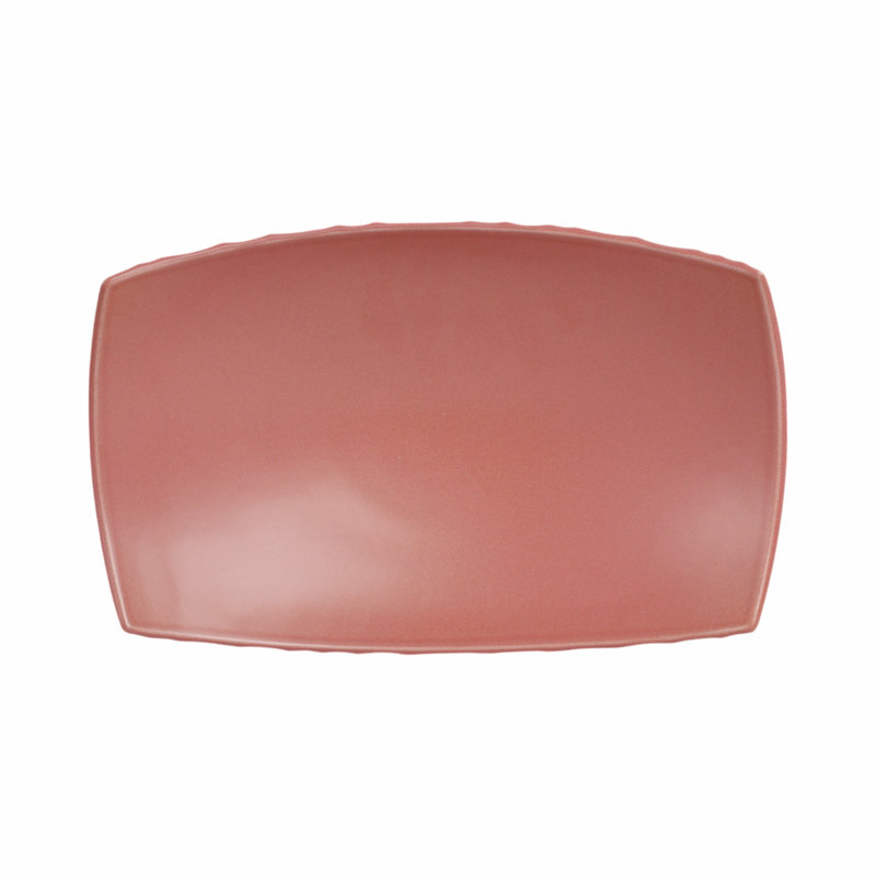Quinlan Red Stoneware Novelty Vanity Decorative Tray