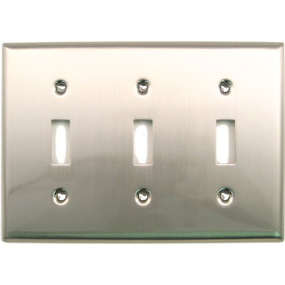 3-Gang Toggle Light Switch Wall Plate
