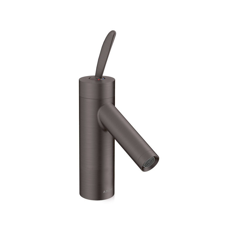 Starck Single Hole Standard Bathroom Faucet, Brushed Black Chrome