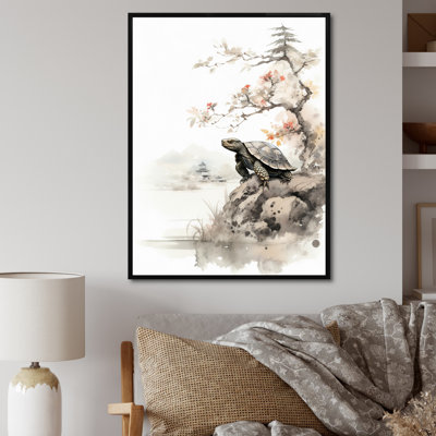 " Asian Art Turtle Sumi III "