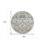 Tapis rond 8 po beige taupe beige