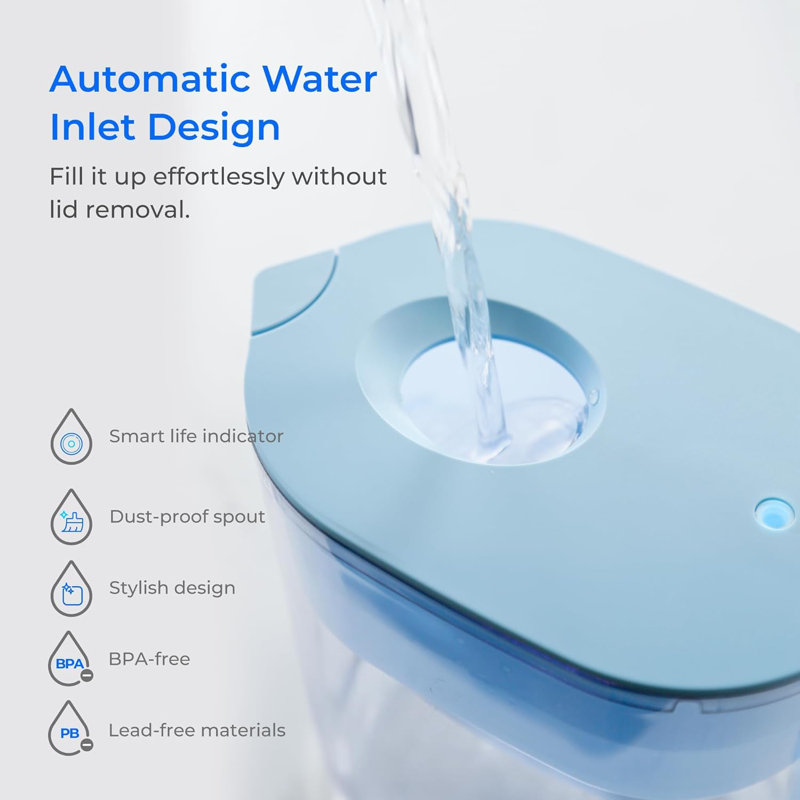 Water Filter Pitcher, Blue