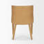 Chaise en cuir brun clair Nolan Slope