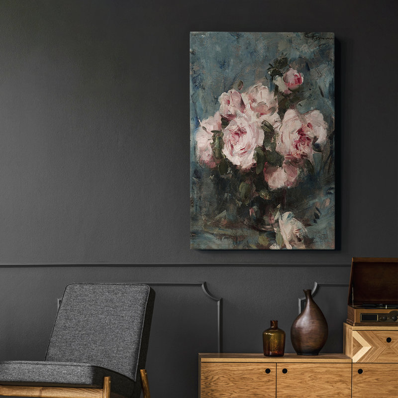 Peinture sur toile encadrée, H 13 po x l 9 po