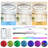 19" 7-ABS-Blade White Flush Mount Ceiling Fan Light With RGB Light, Remote Control, APP, Modern Small for Bedroom