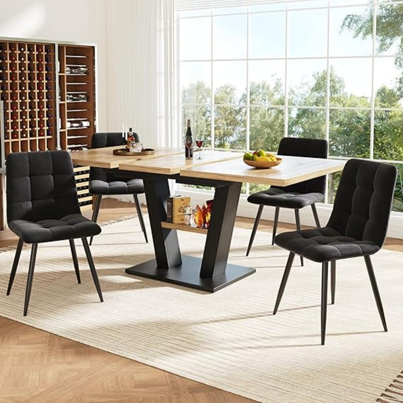 Dining Table with Iron Base