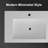 FRALIMK 18.9'' Solid Surface Rectangular Bathroom Sink