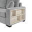 Modern Sofa Couch 127.9" Modular Sofa Upholstered Sofa Couch With Storage Armrest And Centre Console-667966982