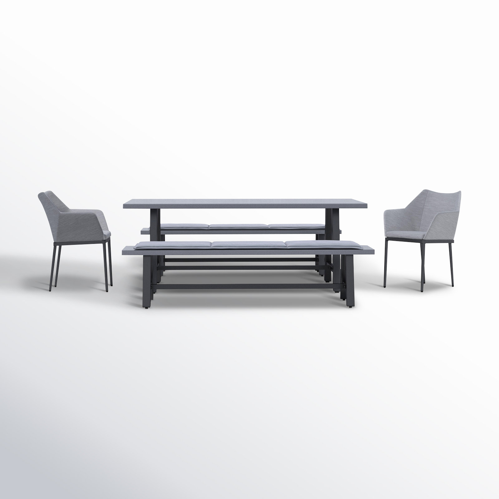 Jewel 79'' Rectangular 8 - Person Outdoor Dining Set with Cushions