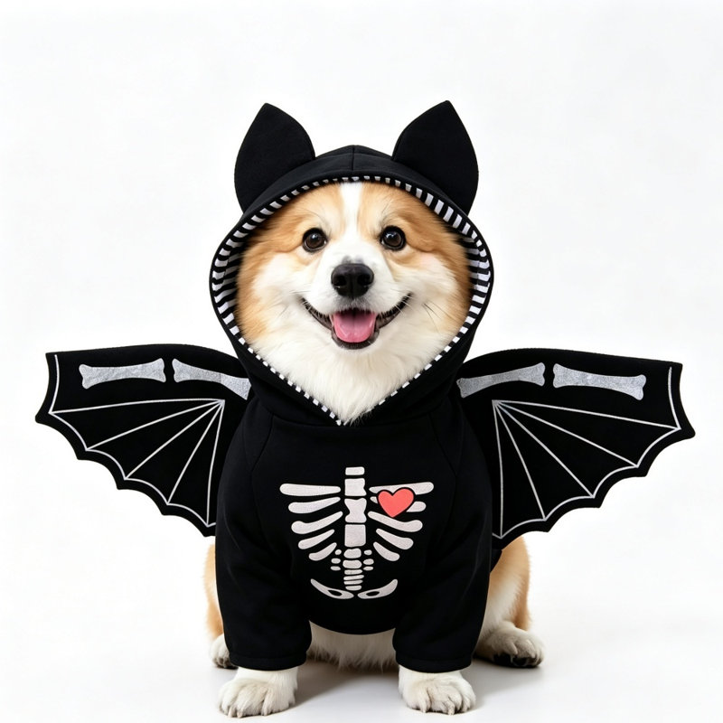 Déguisement de chien chauve-souris Halloween, H 2,36 po x l 13,78 po x P 12,6 po