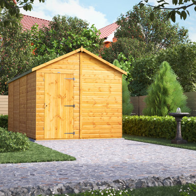 Powersheds 16 x 8ft Timber Tongue & Groove Windowless Apex Garden Shed