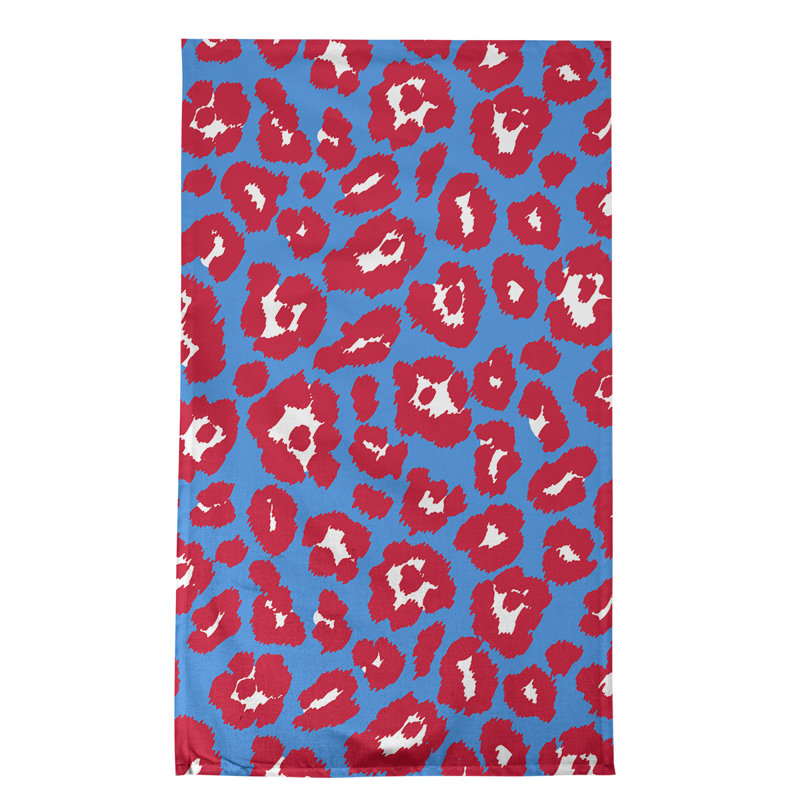 Torchon Houston Football, Mélange de coton, Bleu