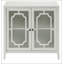 Console blanche avec 2 portes