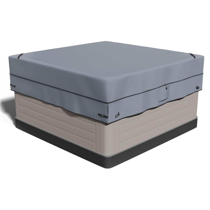 Couvre-spa carré imperméable pour spa robuste