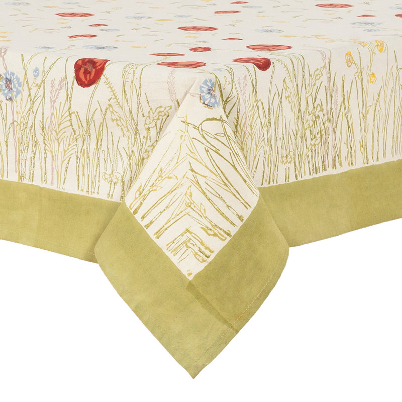 Springfields Handmade Floral Tablecloth, 71" W x 71" L