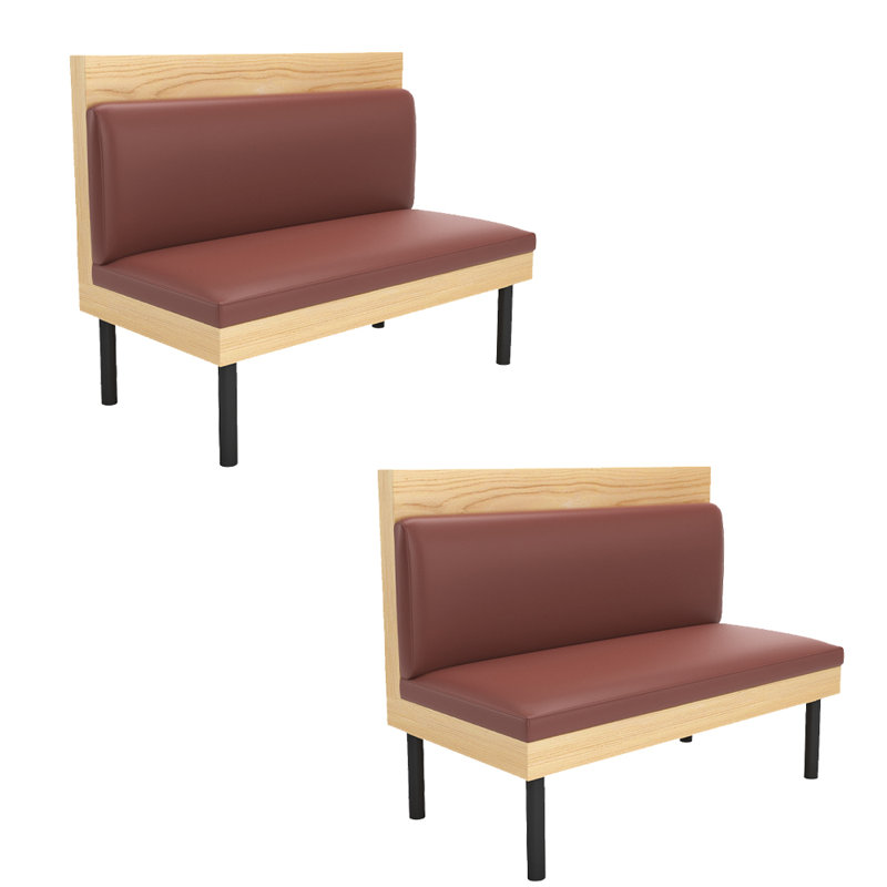Élégant banc de restaurant rétro pour deux