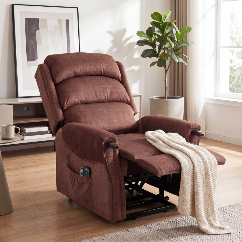 Lift Assist, Brown Velvet, Power - Remote, Foam