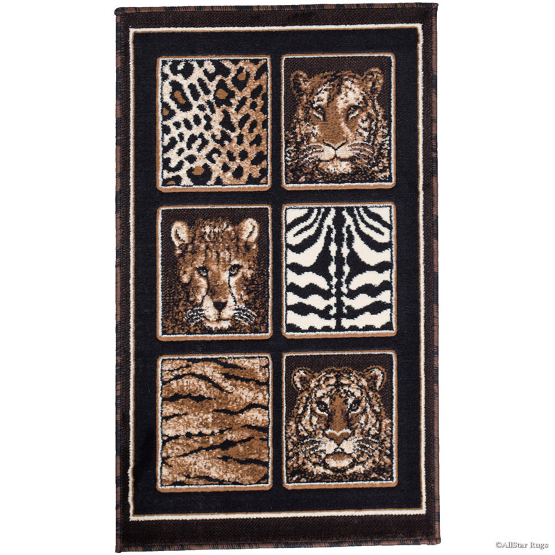 Performance Animal Print Indoor Rug, Runner 3'9" x 5'1"