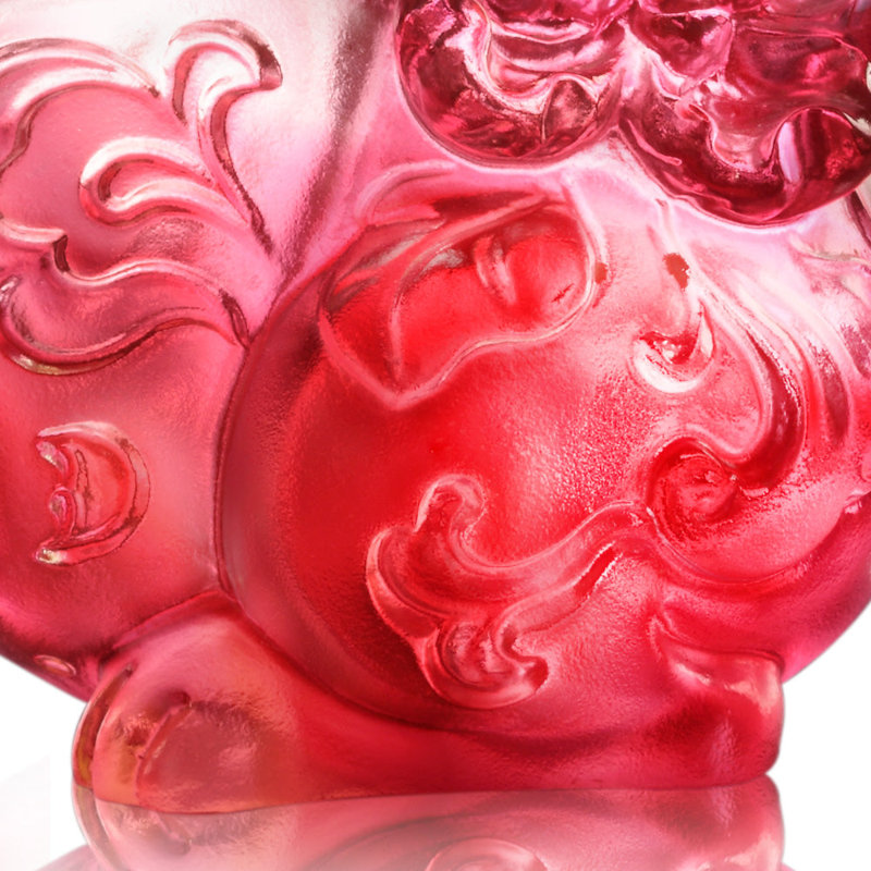 LIULI Crystal, Bunny Rabbit Figurine | Running Rabbit, Fortune with Each Step
