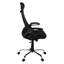 Chaise de bureau contemporaine - réglable en hauteur et pivotante, ergonomique, filet noir, métal, pour une utilisation quotidienne confortable Hauteur ergonomique, correction de la posture
