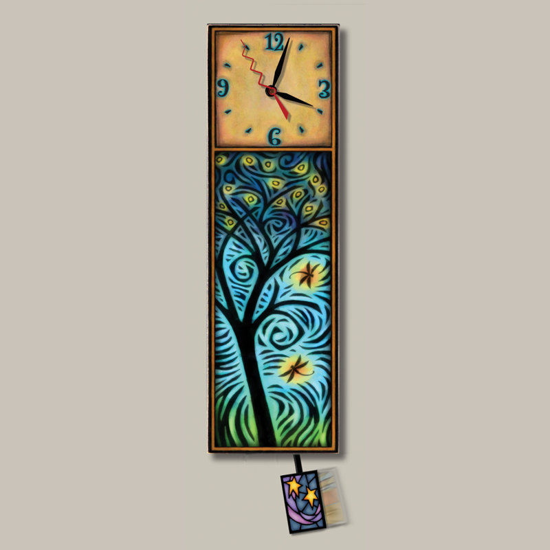 Horloge libellules et lucioles
