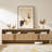 Dulane Modern Farmhouse 70" Tv Stand For Tvs Up To 75" With  2 Doors And Open Storage, Natural-1318514638