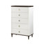 Ensemble de chambre à coucher 5 pièces Carena (très grand lit, commode, commode, miroir, table de chevet)