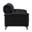 Fauteuil d'appoint en cuir fleur Markus