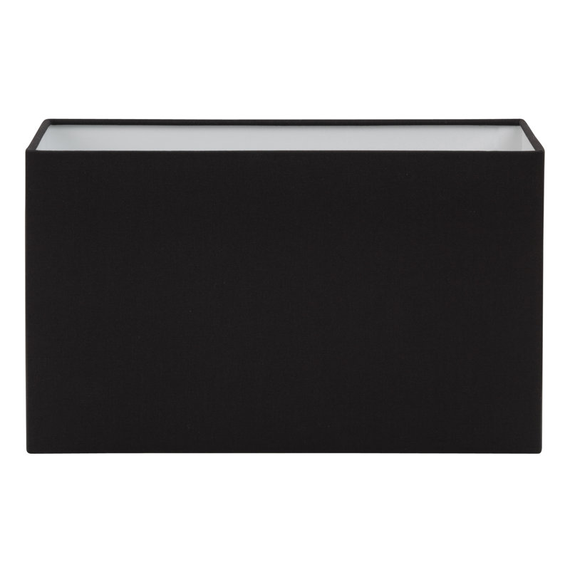 Club Wall, Bronze / Natural Brass with Rectangle 285, Oyster Fabric, Black, Polycotton