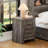 Nightstand With Charging Station, Farmhouse End Table-1597379607
