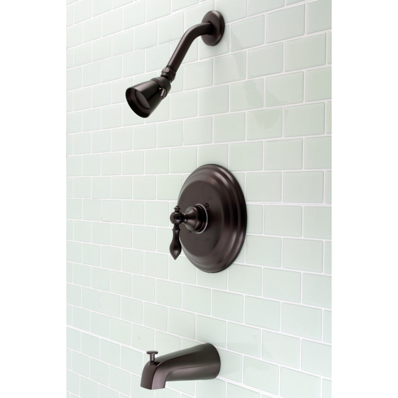 Kingston Brass American Classic Single-Handle Pressure Balanced Tub and Shower Faucet, Oil Rubbed Bronze