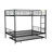 Metal Bunk Bed With Trundle-1200100943