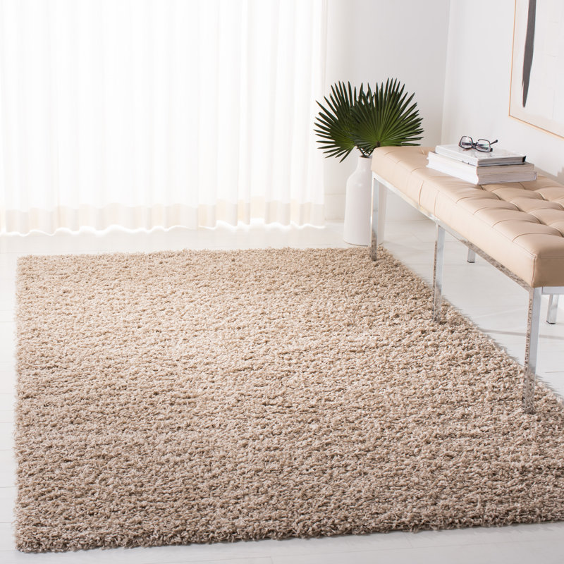 Atwell Sga-Athens Shag Performance Solid Color Rug, Rectangle 5'1" x 7'6"