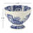 Spode Blue Italian Footed Bowl 4.75"