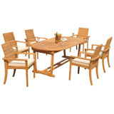Algrave Outdoor 7 - Piece Teak Dining Set