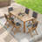 Alanson 6 - Person Patio Dining Set with Rectangular Table-833349293