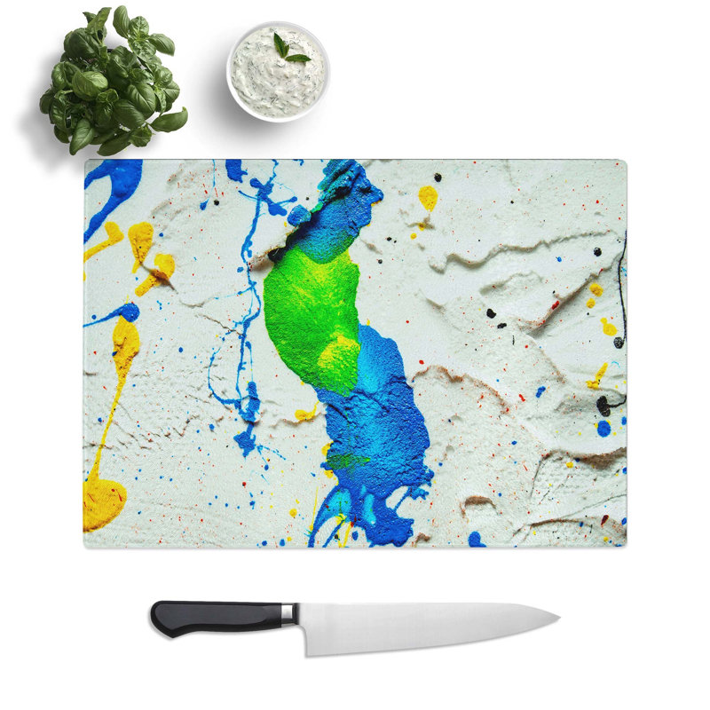 Tempered Glass Art Painting Vol.464 Chopping Board, 39 cm W x 28.5 cm L