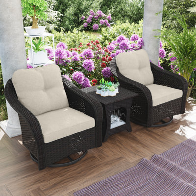 Gradyn 2 - Person Outdoor Seating Group with Cushions